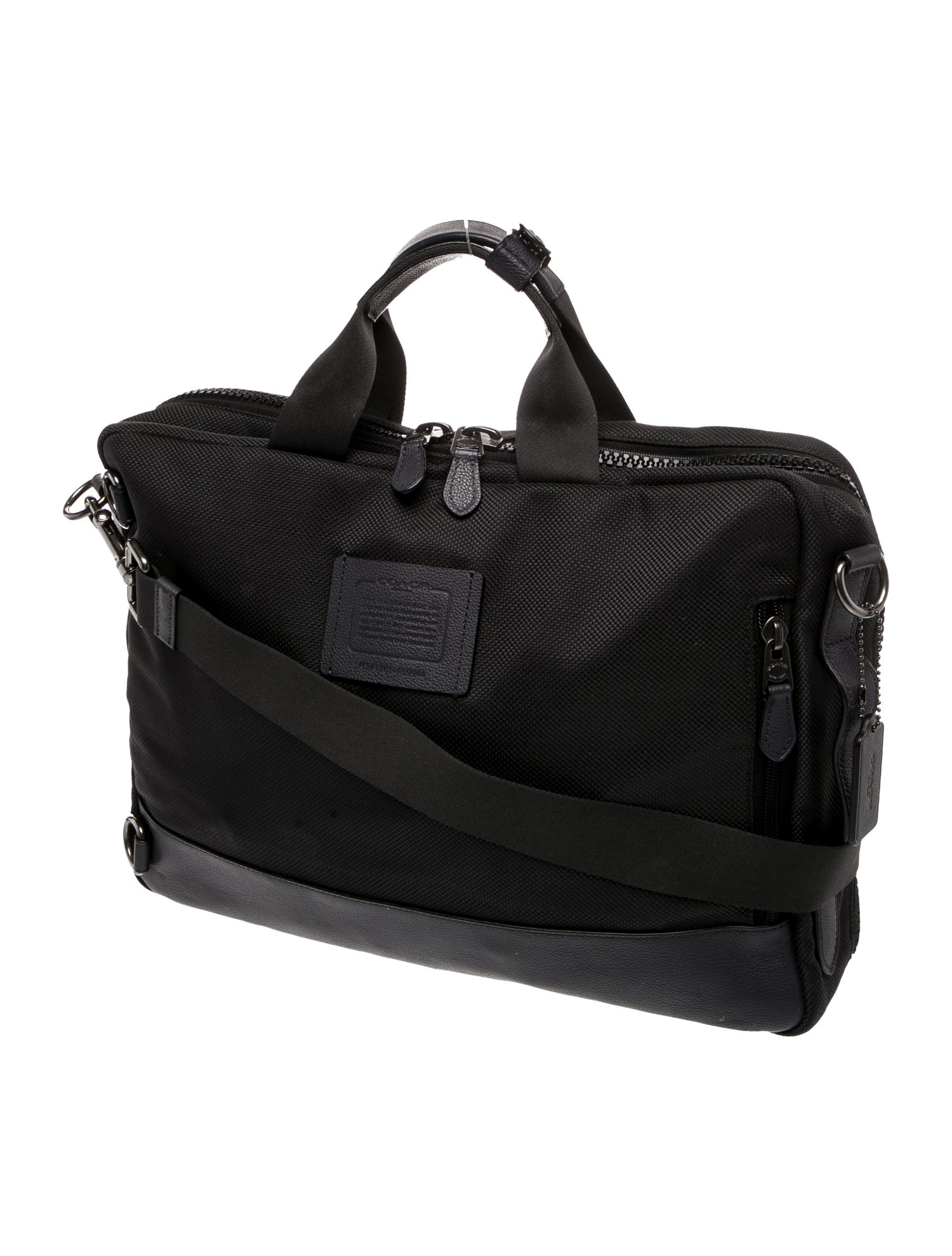 Coach Leather Weekender Bag